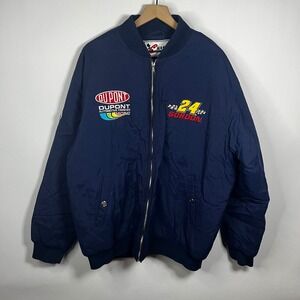 Vintage Chase Authentics Jacket XL Jeff Gordon #24 DuPont NASCAR Racing Bomber